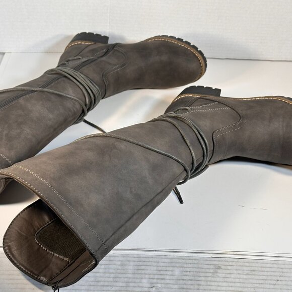 LADIES SIZE 8 GRAY BOOTS - Picture 7 of 16
